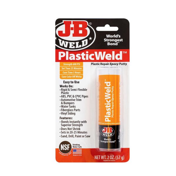 JB WELD 8237UK JB8237 Plastic Weld Fast-Setting Off White Multi Purpose